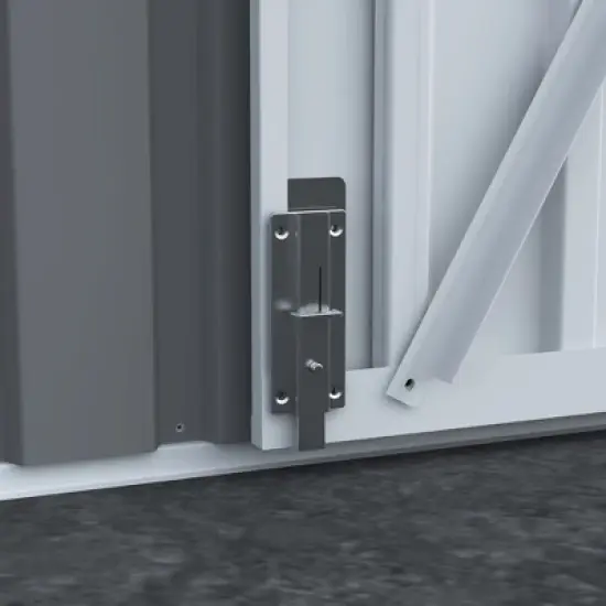 8X10FT Outdoor Storage Shed with Thickened Galvanized Steel,with Sloped Roof & Double Lockable Door,with 6 Vents, for Backyard Garden Bike,Lawnmower image {5}