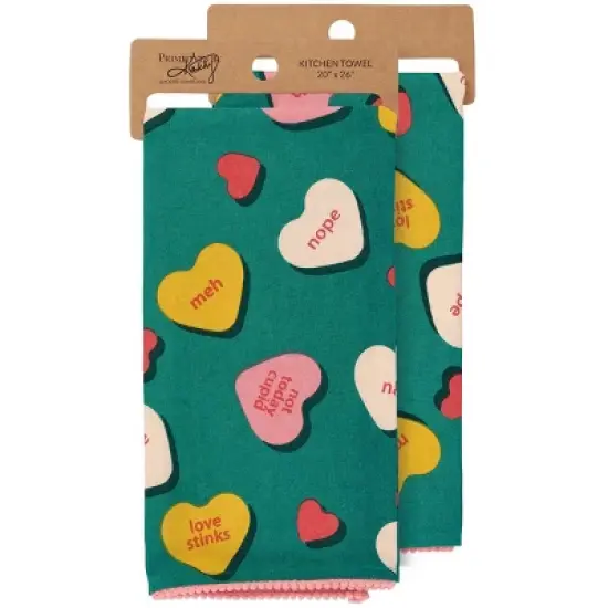 Primitives By Kathy Anti Valentine Kitchen Towel - 20" x 26" image {4}