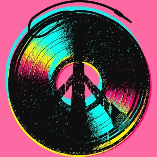 Women's Design By Humans Colors and Music By clingcling Racerback Tank Top image {1}