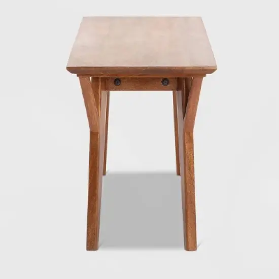 Stratford Mid-Century Entryway Bench Walnut Brown - Finch image {6}