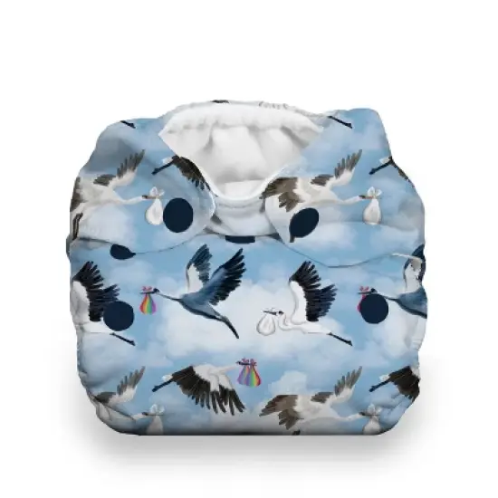 Thirsties | Newborn All-in-One Snap Cloth Diaper Pack of 1 image {1}