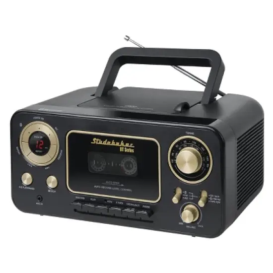 Studebaker SB2135BT Portable Stereo CD Player with Bluetooth, AM/FM Stereo Radio and Cassette Player/Recorder image {5}