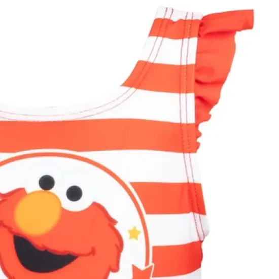 Sesame Street Elmo Girls One Piece Bathing Suit Toddler image {5}