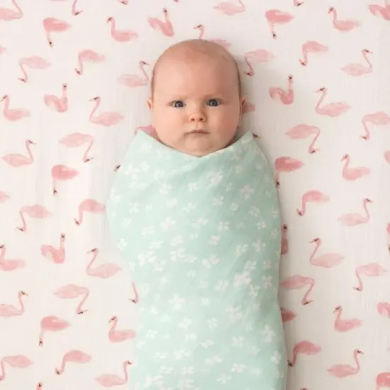 aden + anais Essentials Swaddle Blanket - Rose - 4pk image {1}