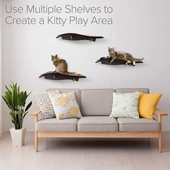 Arf Pets Cat Wall Furniture, Cat Shelves and Perches for Wall image {3}