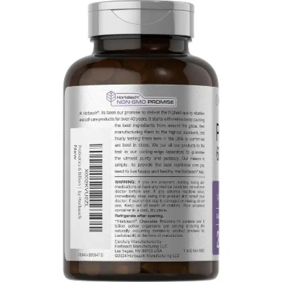 Horbaach Probiotics 6 Billion CFUs | 200 Chewable Tablets image {2}