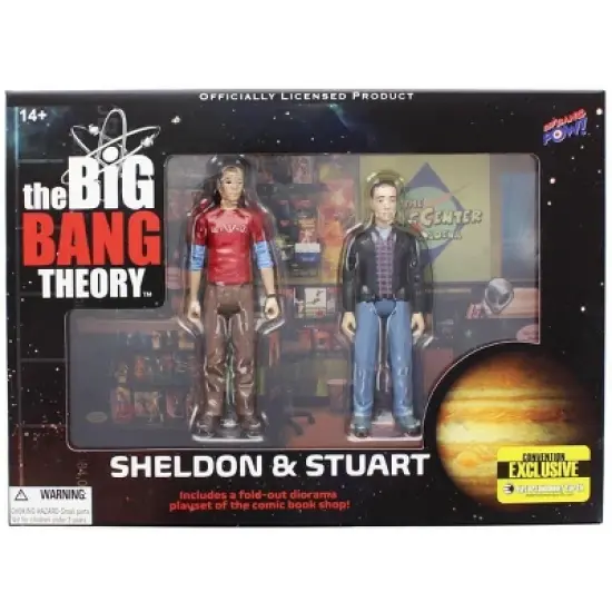 Bif Bang Pow The Big Bang Theory Sheldon & Stuart (Con Exclusive) 3 3/4" Action Figures image {2}