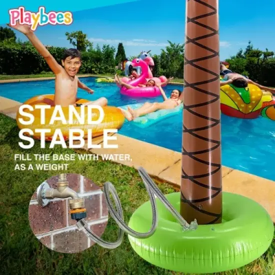Playbees Giant Inflatable Palm Tree 6 Foot - 2PK image {5}