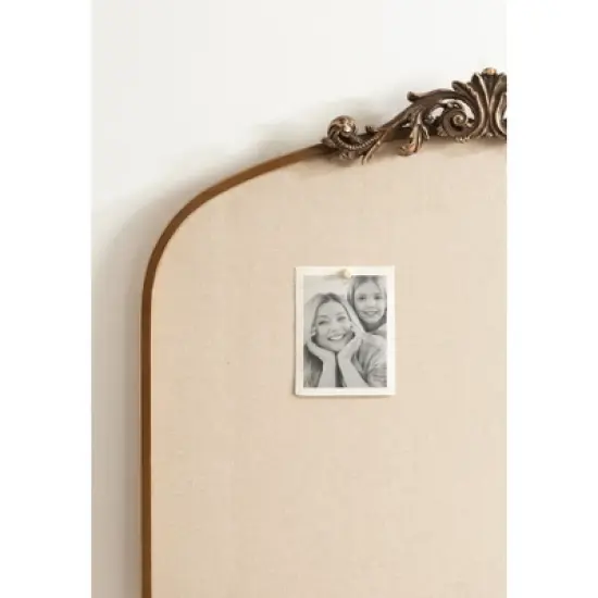 Kate & Laurel All Things Decor 30"X24" Arendahl Arch Framed Pinboard Gold image {8}