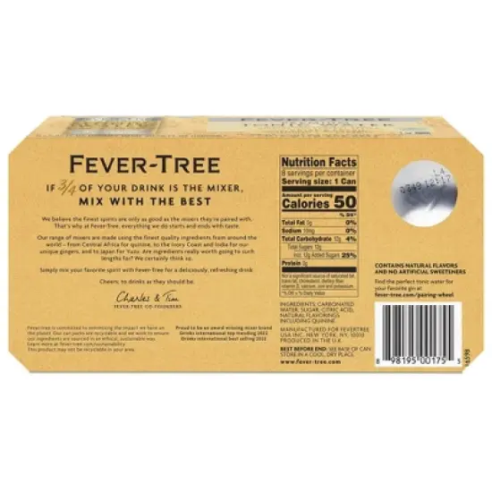 Fever-Tree Premium Indian Tonic Water - 8pk/150ml Cans image {4}