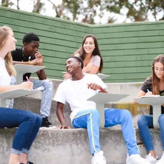 ECR4Kids The Surf Portable Lap Desk, Flexible Seating, One-Piece Writing Table, (10-Pack) image {4}