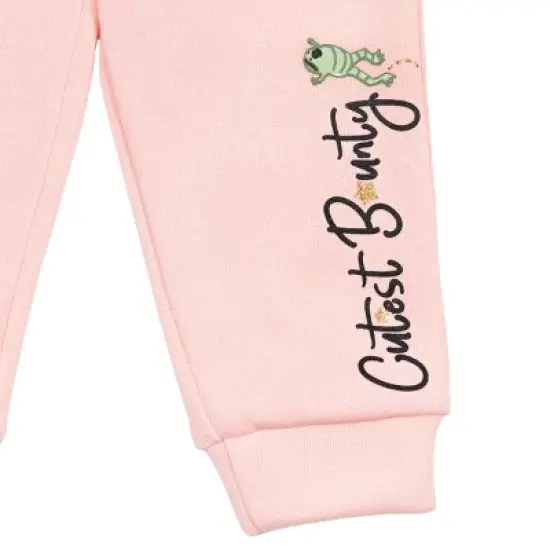 Star Wars The Mandalorian Baby Yoda Little Girls Fleece Sweatshirt & Pants Set Pink  image {5}