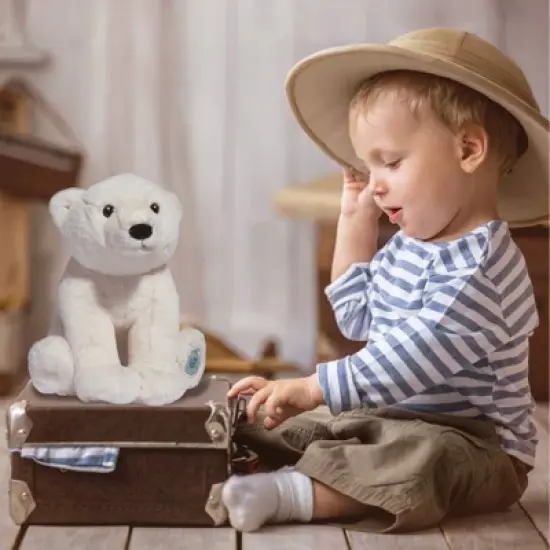 FAO Schwarz Sustainable Polar Bear 10" Stuffed Animal image {1}