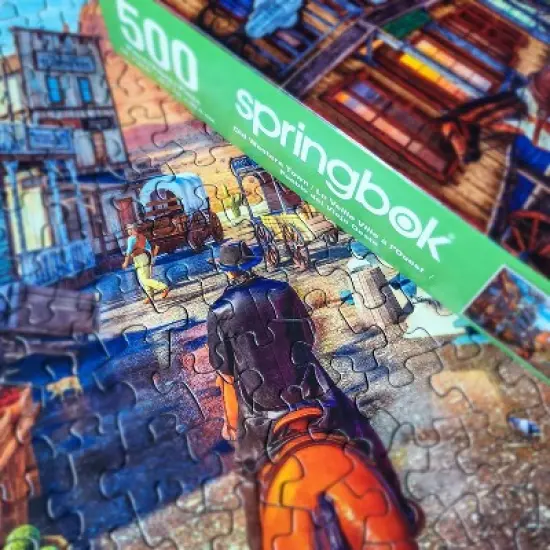 Springbok Old Western Town Jigsaw Puzzle - 500pc image {2}