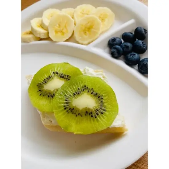 Red Rover 9" 4pk Bamboo Kids' Divided Plates Blue/Green/Purple image {2}