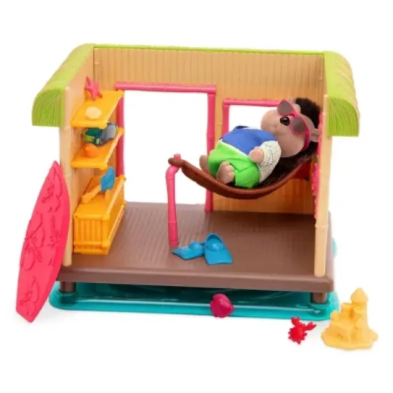 Li'l Woodzeez Miniature Playset with Accessories 15pc - Tiki Hut image {3}