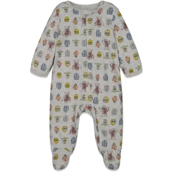 Star Wars Chewbacca R2- D2 Darth Vader Stormtrooper Baby 2 Pack Zip Up Long Sleeve Sleep N' Play Coveralls Newborn to Infant image {1}