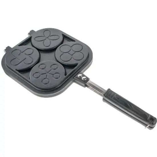 5 Star Super Deals Pancake Pan Maker - Double Sided Nonstick 4 Small Decorative Mold Designs for Perfect Eggs, French Toast, Omelette, Flip Jack image {3}