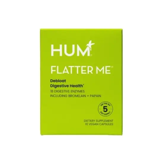 HUM Nutrition Flatter Me Vegan Vitamin Capsules for Bloating Relief image {8}
