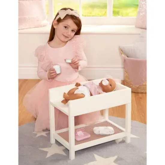 LullaBaby Doll Changing Table and Accessories Set - 6pc image {1}
