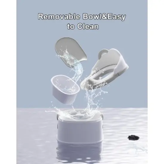 BabyBond 3 in 1 Potty Training Toilet & Training Seat & Sturdy Step Stool,Gray image {5}