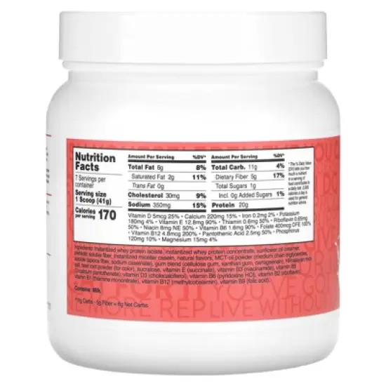 TransformHQ Meal Replacement, All-In-One Shake, Strawberries & Cream, 10.3 oz (287 g) image {2}