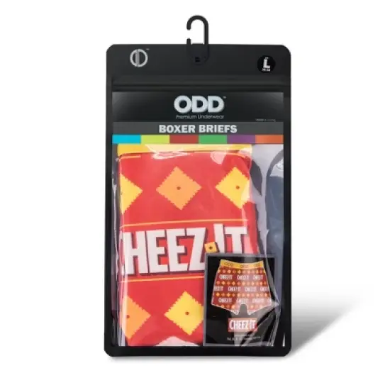 Odd Sox, Cheez It, Men's Boxer Briefs, Funny Novelty Print Underwear image {4}