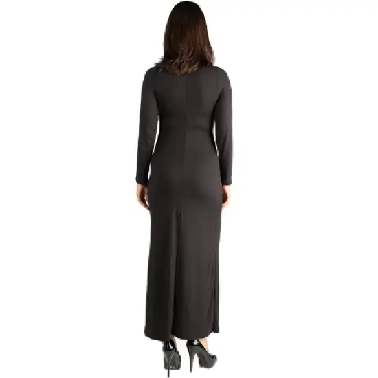 Long Sleeve Maxi Masternity Dress image {2}
