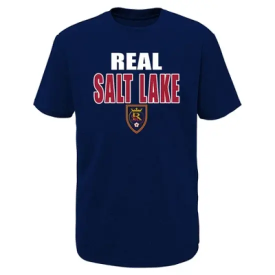MLS Boys Short Sleeve Black Poly T-Shirt Real Salt Lake image {1}