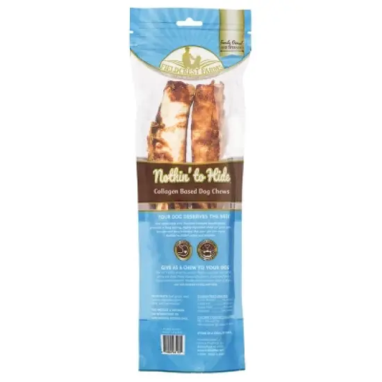 Fieldcrest Farms Nothin' to Hide Beef Roll Bag Dog Treats - 10" - Large - 6.38oz/2pk image {1}