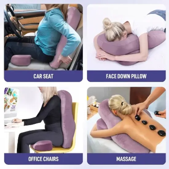 2-in-1 BBL Pillow Set  Face Down Sleeping + Back Support image {3}