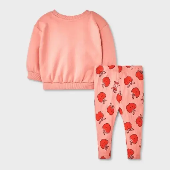 Baby Girls' 2pc Fleece Sweatshirt & Jogger Pants Set - Cat & Jack&trade; image {1}