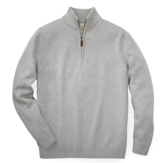 Hope & Henry Mens' Half Zip Pullover Sweater in Organic Cotton image {9}