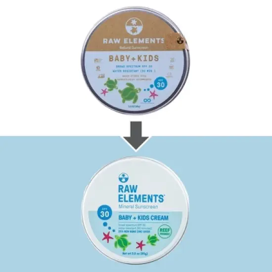 Raw Elements Baby + Kids Mineral Sunscreen Tin - SPF 30+ - 3oz image {7}