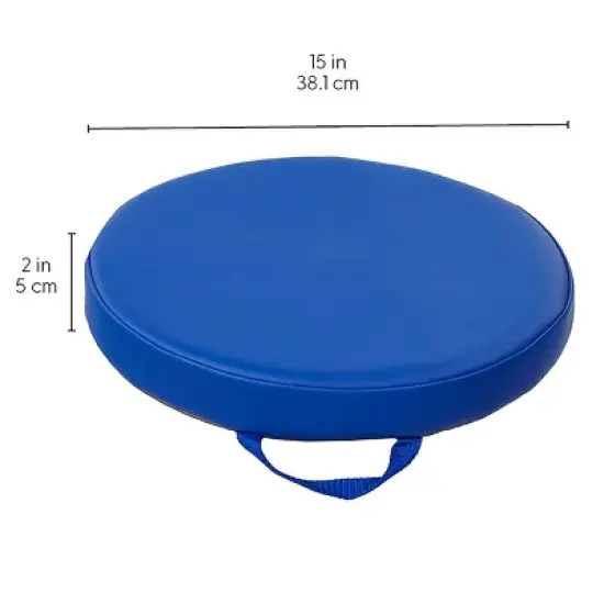 Factory Direct Partners 12pc 15" SoftScape Kids' Round Floor Cushions Prism: Foam Soft Play Equipment, Ages 2+, 100lb Capacity image {4}