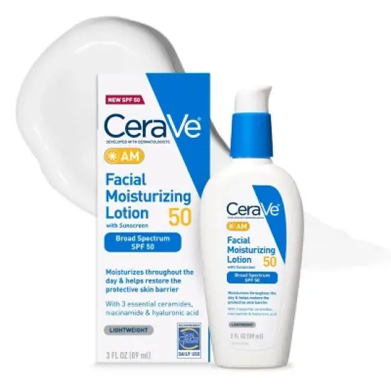 CeraVe Facial Moisturizing Lotion AM SPF50 - 3 fl oz image {11}