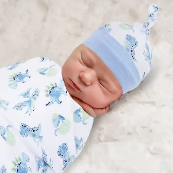 Baby Essentials Swaddle Blanket and Cap image {2}