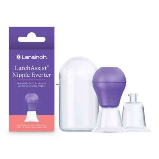 Lansinoh LatchAssist Nipple Everter with 2 Flange Sizes and Protective Case - 19mm & 24mm image {7}