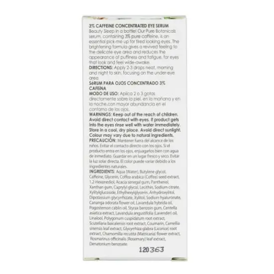 Botanics Pure Botanicals 3% Caffeine Concentrated Eye Serum - 0.5 fl oz image {6}