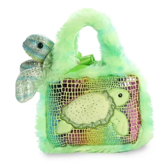 Aurora Fancy Pals 7" Sea Turtle Pet Carrier Green Stuffed Animal image {2}