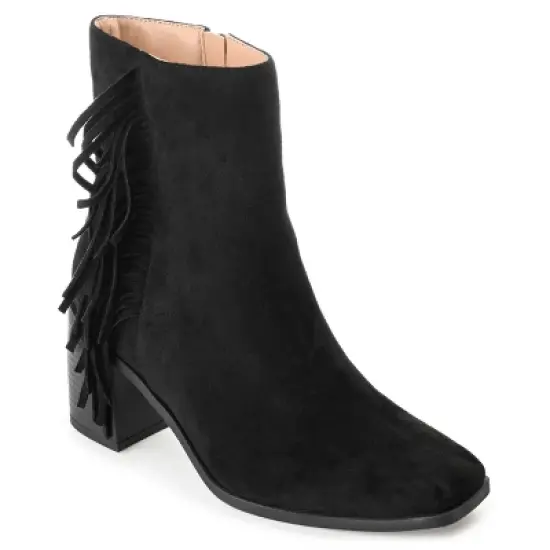 Journee Collection Womens Noriah Tru Comfort Foam Inside Zip Stacked Heel Booties image {9}