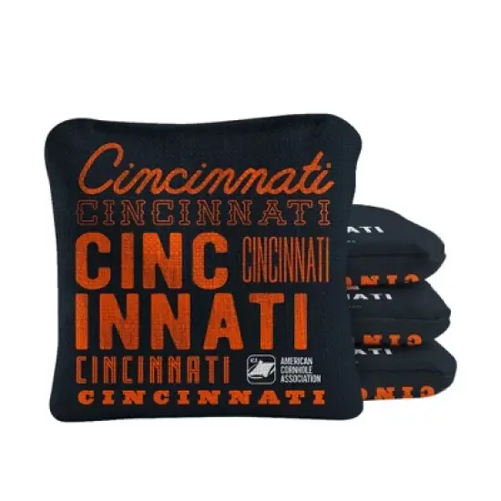 Skip's Garage | Gameday Cincinnati Football Synergy Pro Cornhole Bags (Set of 4) image {4}