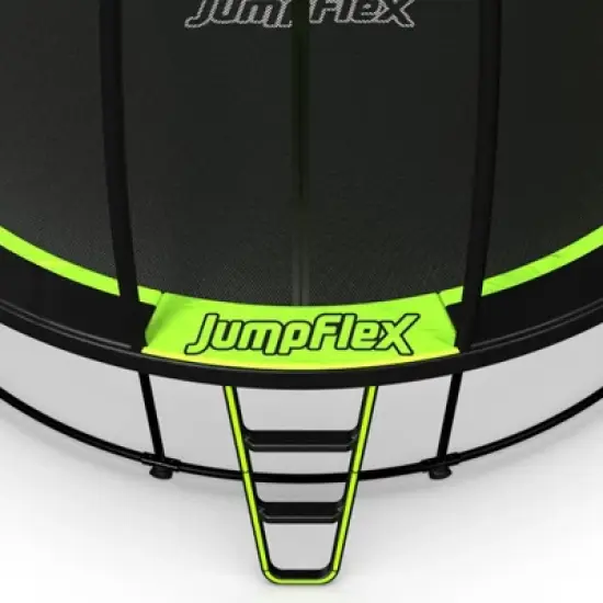 JumpFlex SMARTSHADE Soft Outdoor Backyard Trampoline Shade Canopy Cover Accessory for Sun Protection, Compatible with HERO 15' Model ONLY, Black image {2}