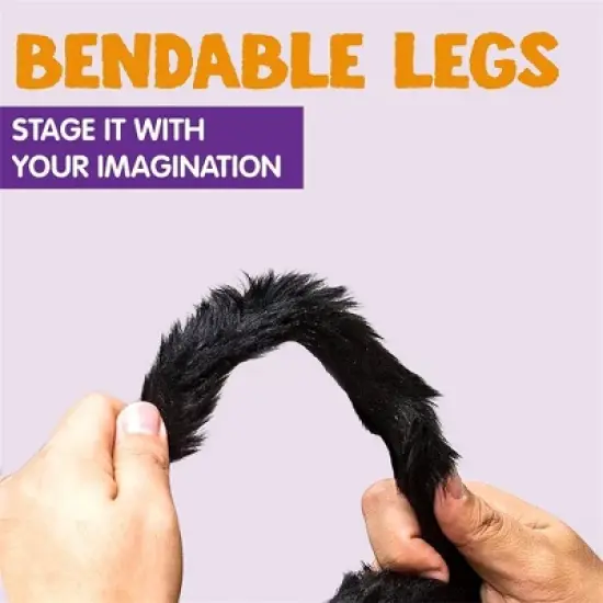 Joyfy 2 Packs 47" Scary Spider Halloween Outdoor Decor, Fake Hairy Black Spider Haunted House Props Creepy Yard Lawn Party Indoor Supplies image {6}