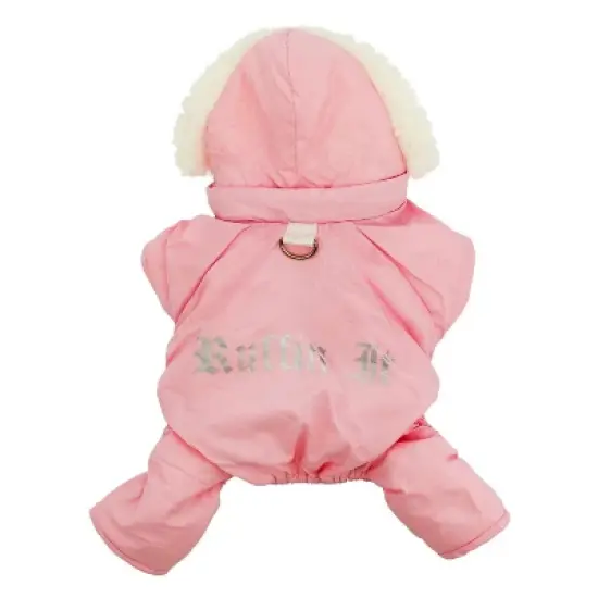 Dog Coat - "Ruffin' It" Snowsuit - Pink - Small (S) image {1}