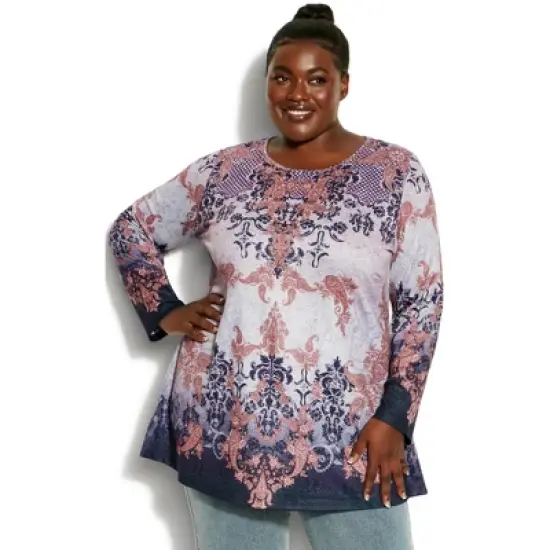Women's Plus Size Callie Top - red | AVENUE image {4}