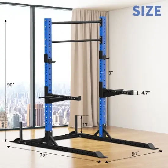 Ainfox Multifunctional Power Rack Strength Training Rack - Home Fitness Squat Rack image {2}