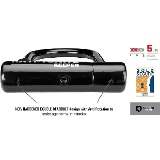 Kryptonite Keeper U-Lock 3.25 x 6" Black image {2}