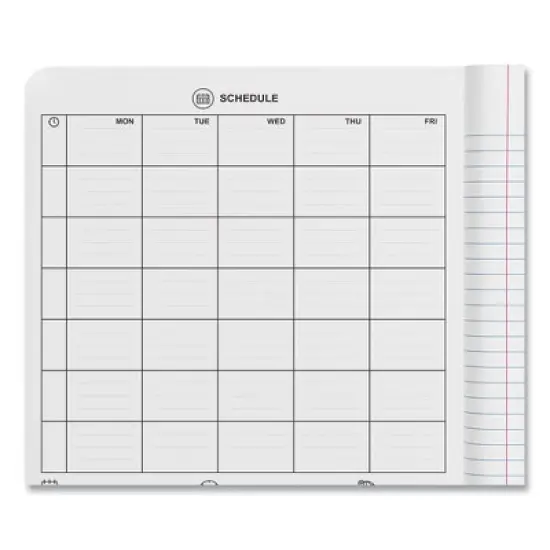 Universal Composition Book, Wide/Legal Rule, Black Marble Cover, (100) 9.75 x 7.5 Sheets image {2}