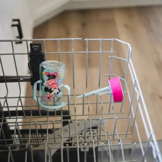 The First Years Disney 12oz Minnie Mouse Spill Proof Flip Top Toddler Sippy Straw Cup image {4}